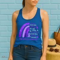 Rainbow Fibromyalgia Awareness Being Strong Is Choice Cute Gift Women's Tank Top thumb 2