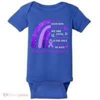 Rainbow Fibromyalgia Awareness Being Strong Is Choice Cute Gift Baby Bodysuit thumb 0