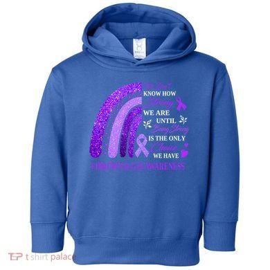 Rainbow Fibromyalgia Awareness Being Strong Is Choice Cute Gift Toddler Hoodie