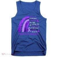 Rainbow Fibromyalgia Awareness Being Strong Is Choice Cute Gift Tank Top thumb 0