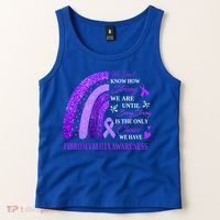 Rainbow Fibromyalgia Awareness Being Strong Is Choice Cute Gift Tank Top thumb 2