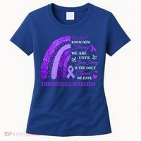 Rainbow Fibromyalgia Awareness Being Strong Is Choice Cute Gift Women's T-Shirt thumb 0