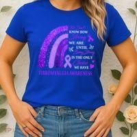 Rainbow Fibromyalgia Awareness Being Strong Is Choice Cute Gift Women's T-Shirt thumb 2