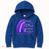 Rainbow Fibromyalgia Awareness Being Strong Is Choice Cute Gift Kids Hoodie thumb 0