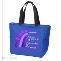 Rainbow Fibromyalgia Awareness Being Strong Is Choice Cute Gift Tote Bag thumb 3