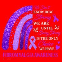 Rainbow Fibromyalgia Awareness Being Strong Is Choice Cute Gift Santa Hat thumb 1