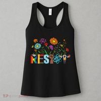 RESIST Floral Anti Trump Political Protest Not My President Women's Tank Top thumb 3