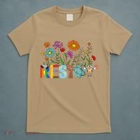 RESIST Floral Anti Trump Political Protest Not My President T-Shirt thumb 5