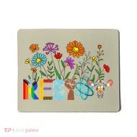 RESIST Floral Anti Trump Political Protest Not My President Mousepad thumb 0
