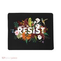 Resist Floral Anti Trump Political Protest Mousepad thumb 0