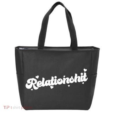 Relationshit Funny Anti Valentine Tote Bag