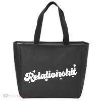 Relationshit Funny Anti Valentine Tote Bag thumb 0