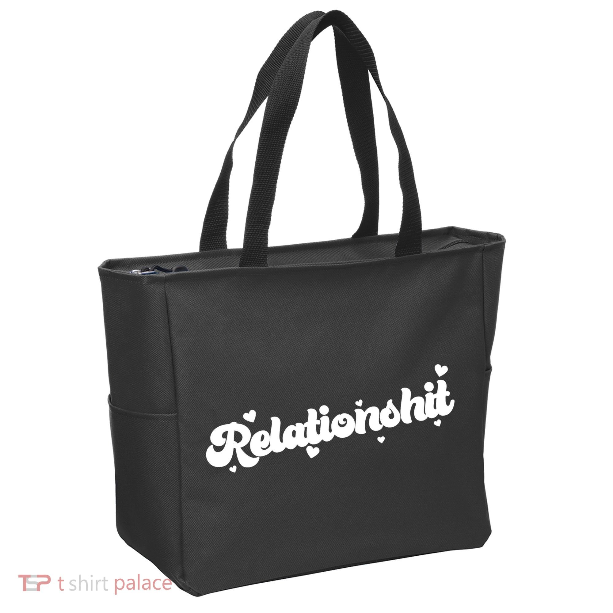 Relationshit Funny Anti Valentine Tote Bag