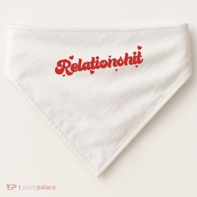Relationshit Funny Anti Valentine USA-Made Doggie Bandana