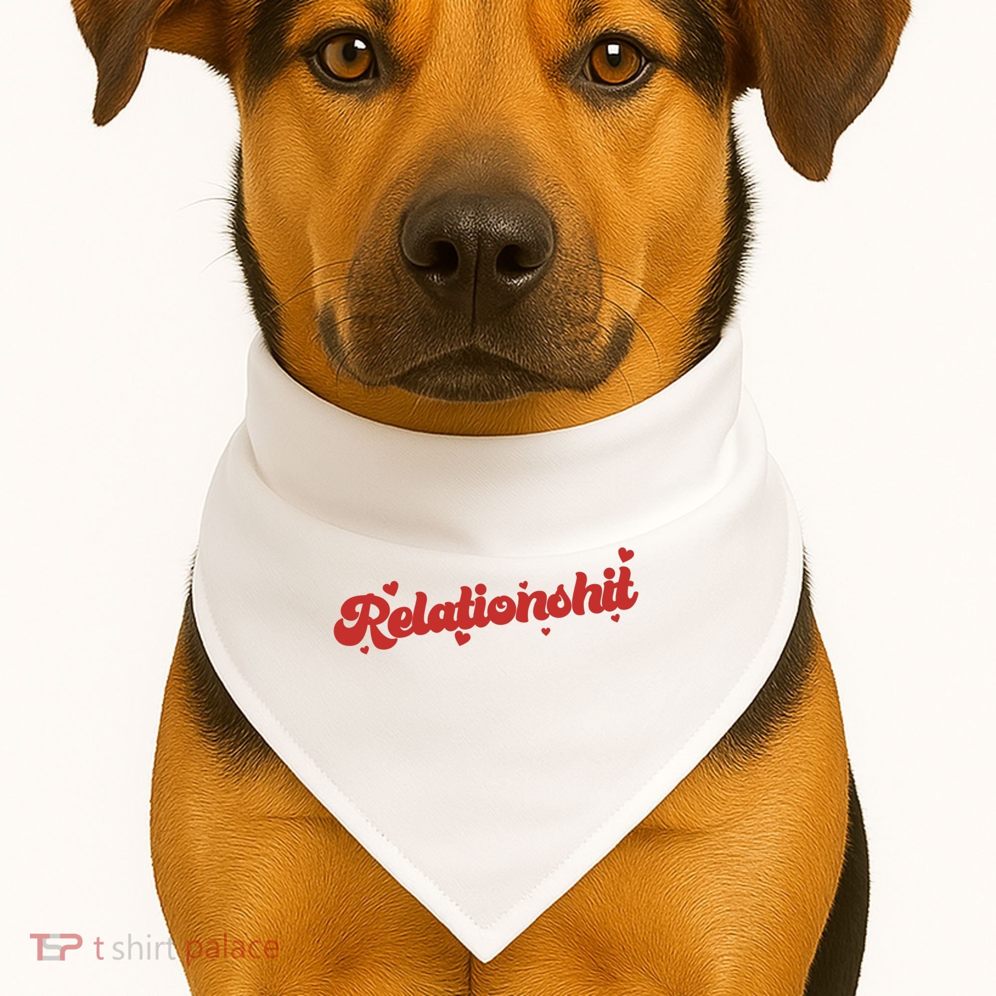 Relationshit Funny Anti Valentine USA-Made Doggie Bandana