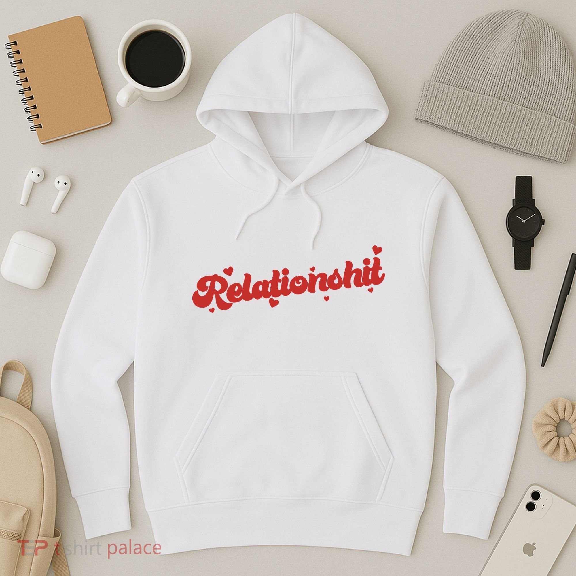 Relationshit Funny Anti Valentine Hoodie