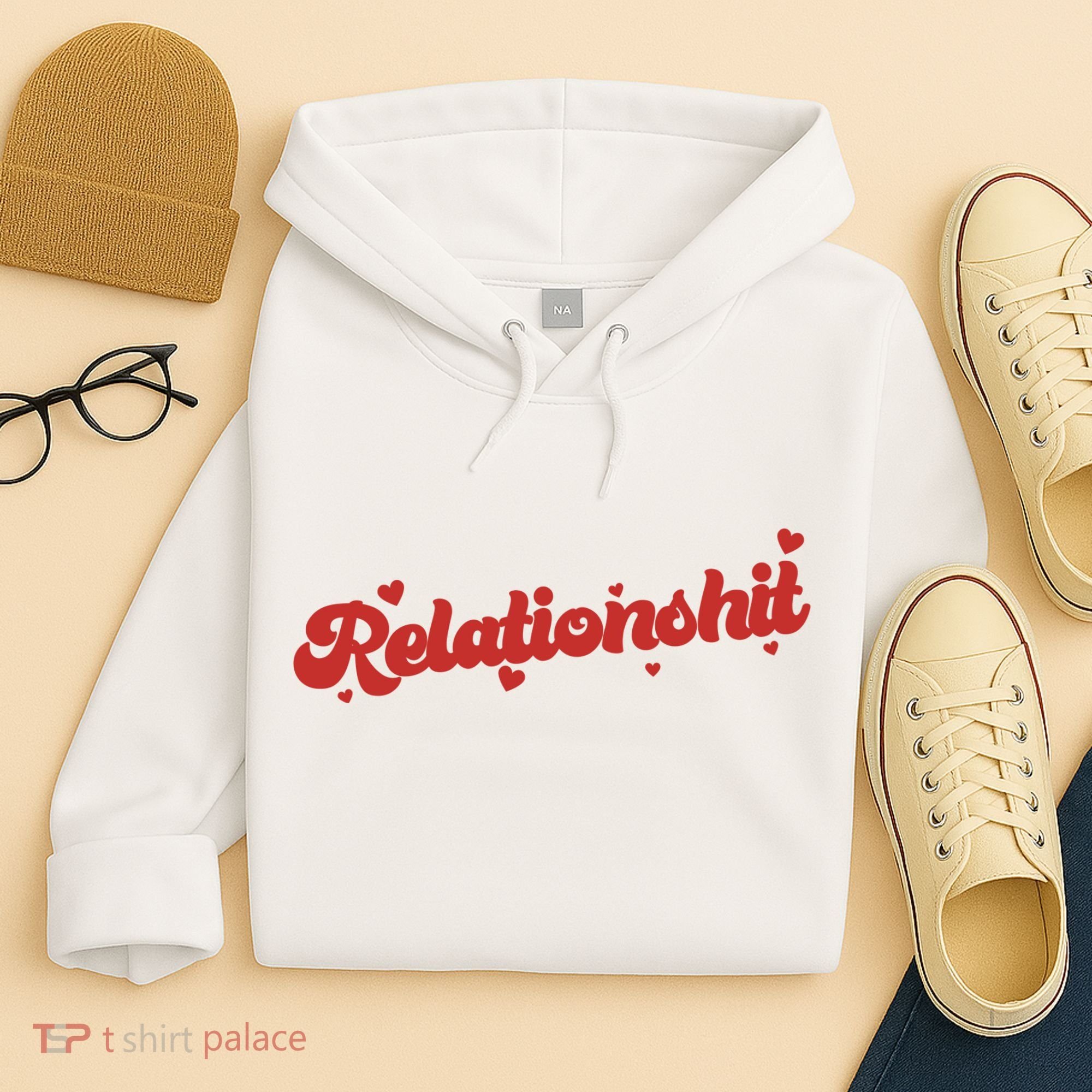 Relationshit Funny Anti Valentine Hoodie