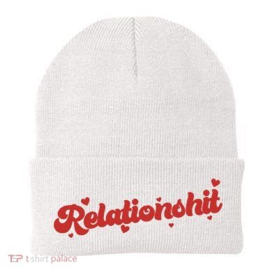 Relationshit Funny Anti Valentine Beanie