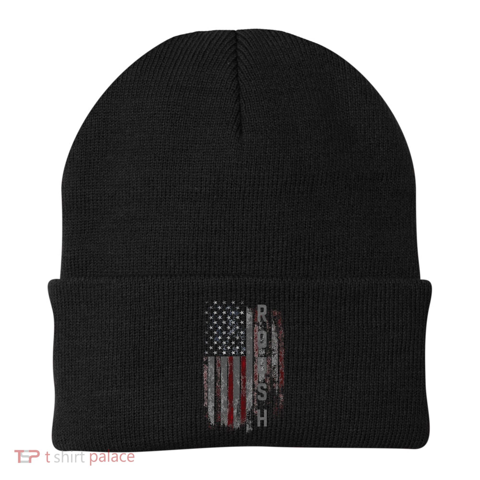 Roush Family American Flag Beanie