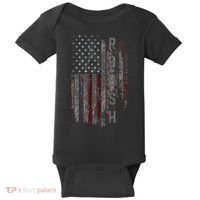 Roush Family American Flag Baby Bodysuit thumb 0
