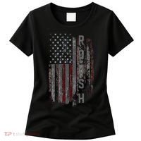 Roush Family American Flag Women's T-Shirt thumb 0