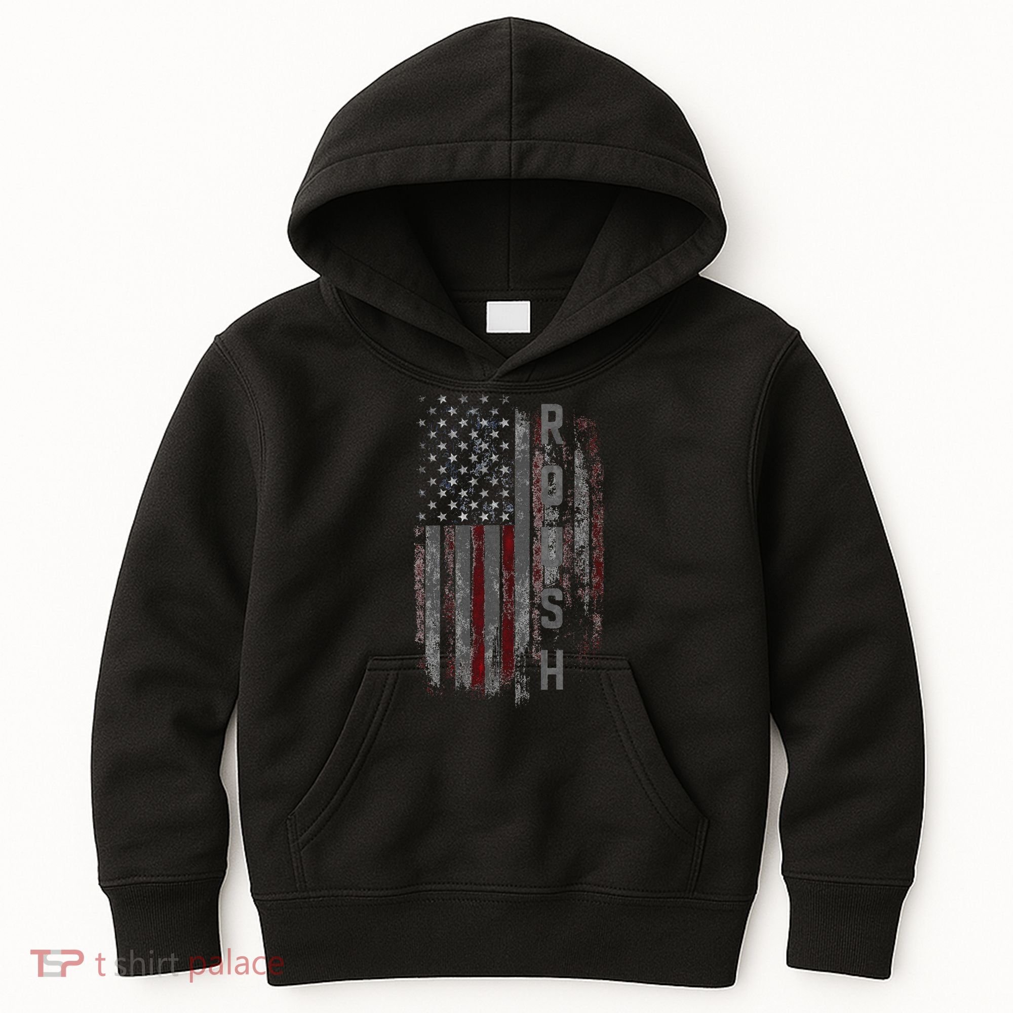 Roush Family American Flag Kids Hoodie