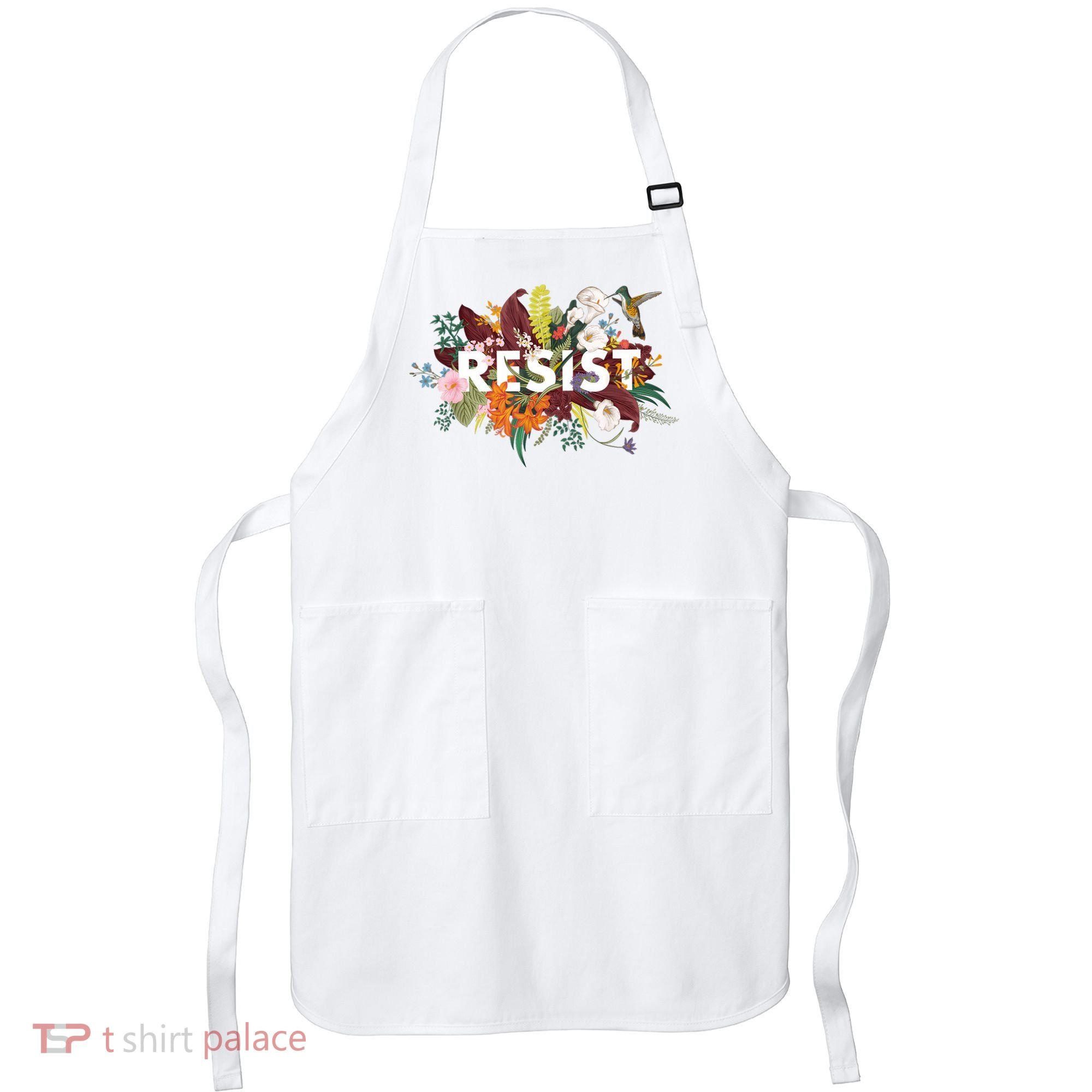 Resist Floral Anti Trump Political Protest Apron