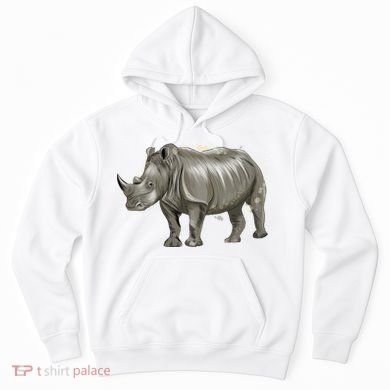 Rhinoceros From A Splash Hoodie