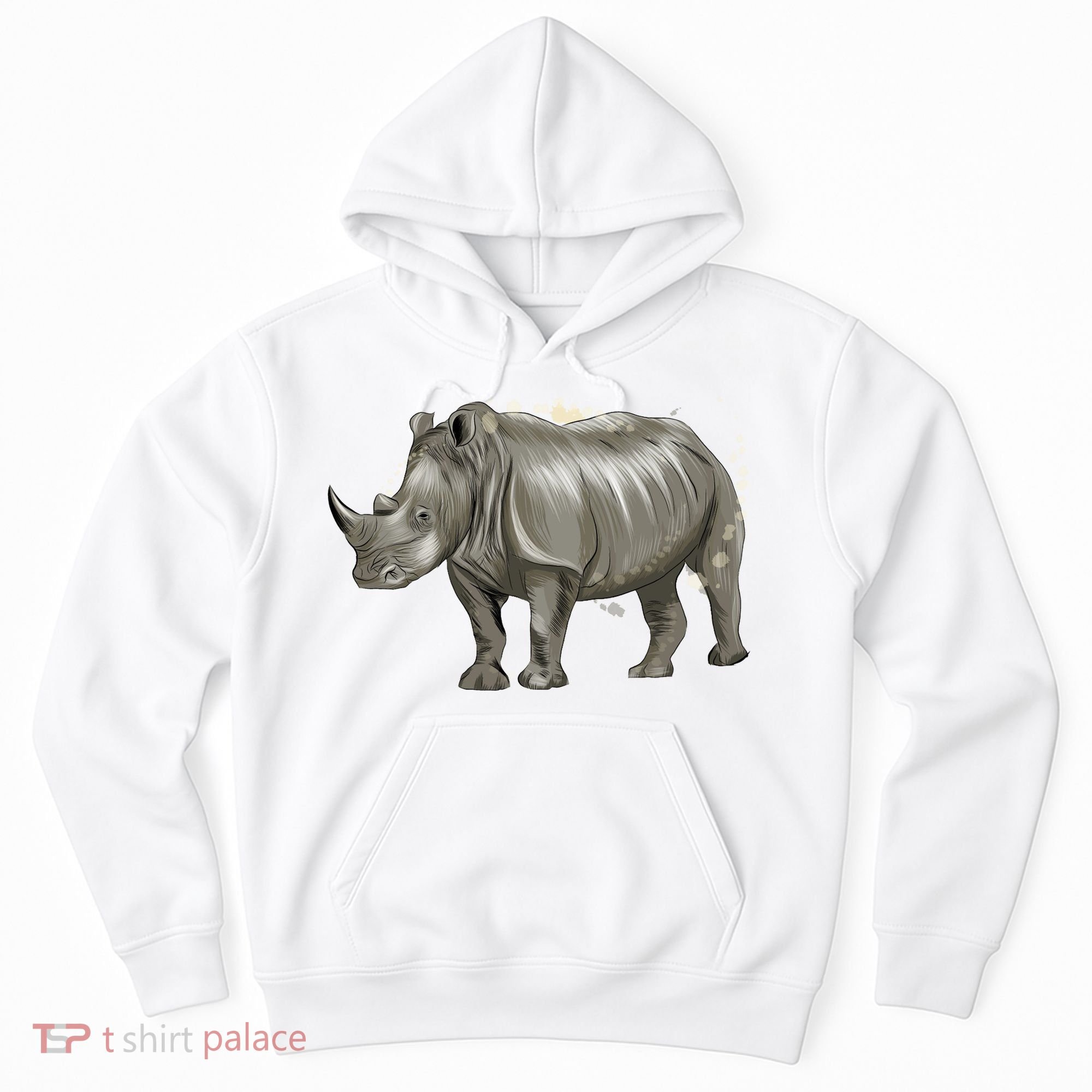 Rhinoceros From A Splash Hoodie