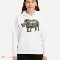 Rhinoceros From A Splash Hoodie thumb 5