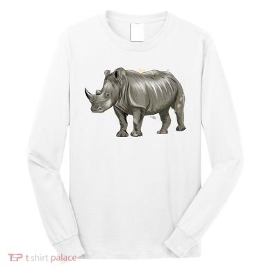Rhinoceros From A Splash Long Sleeve Shirt