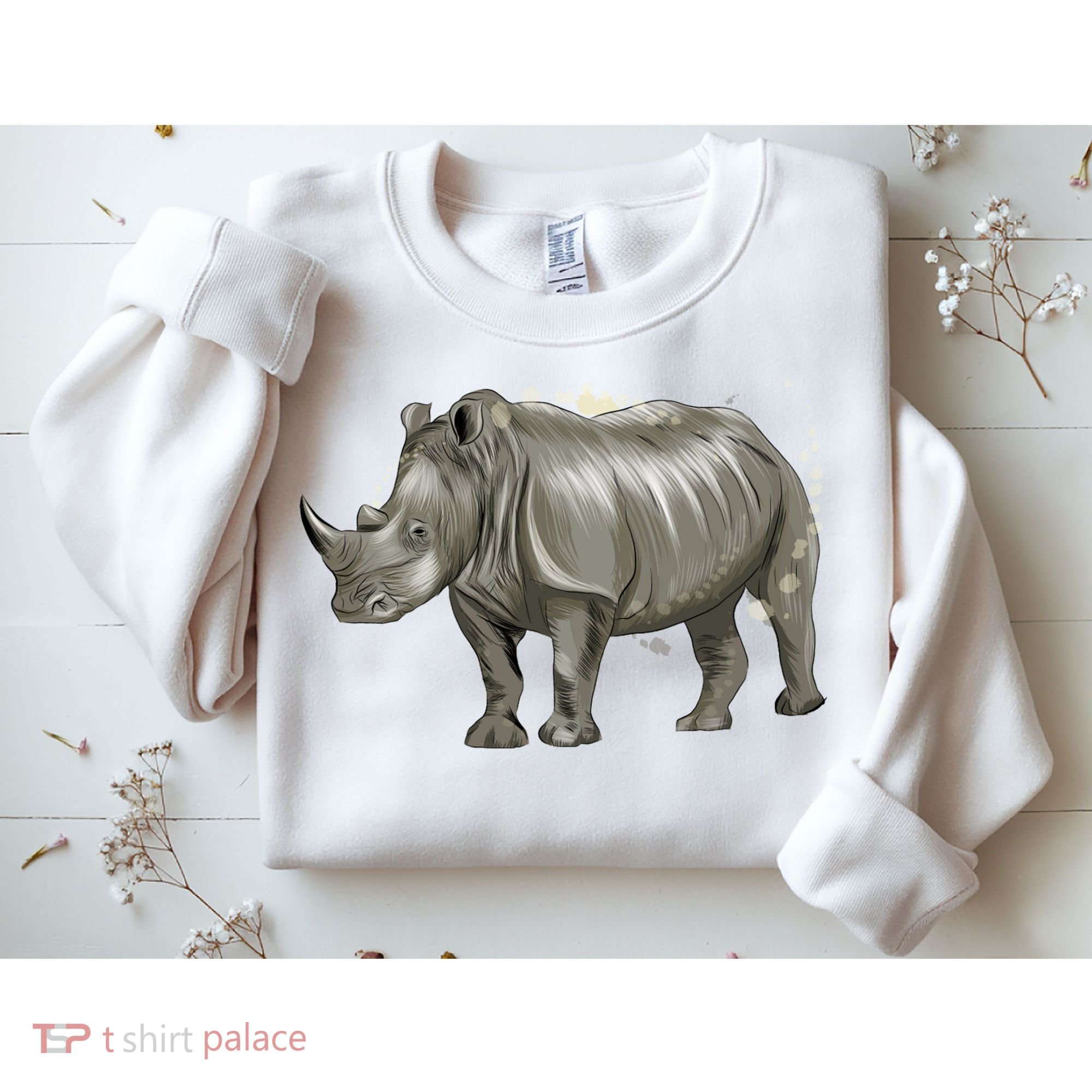 Rhinoceros From A Splash Sweatshirt