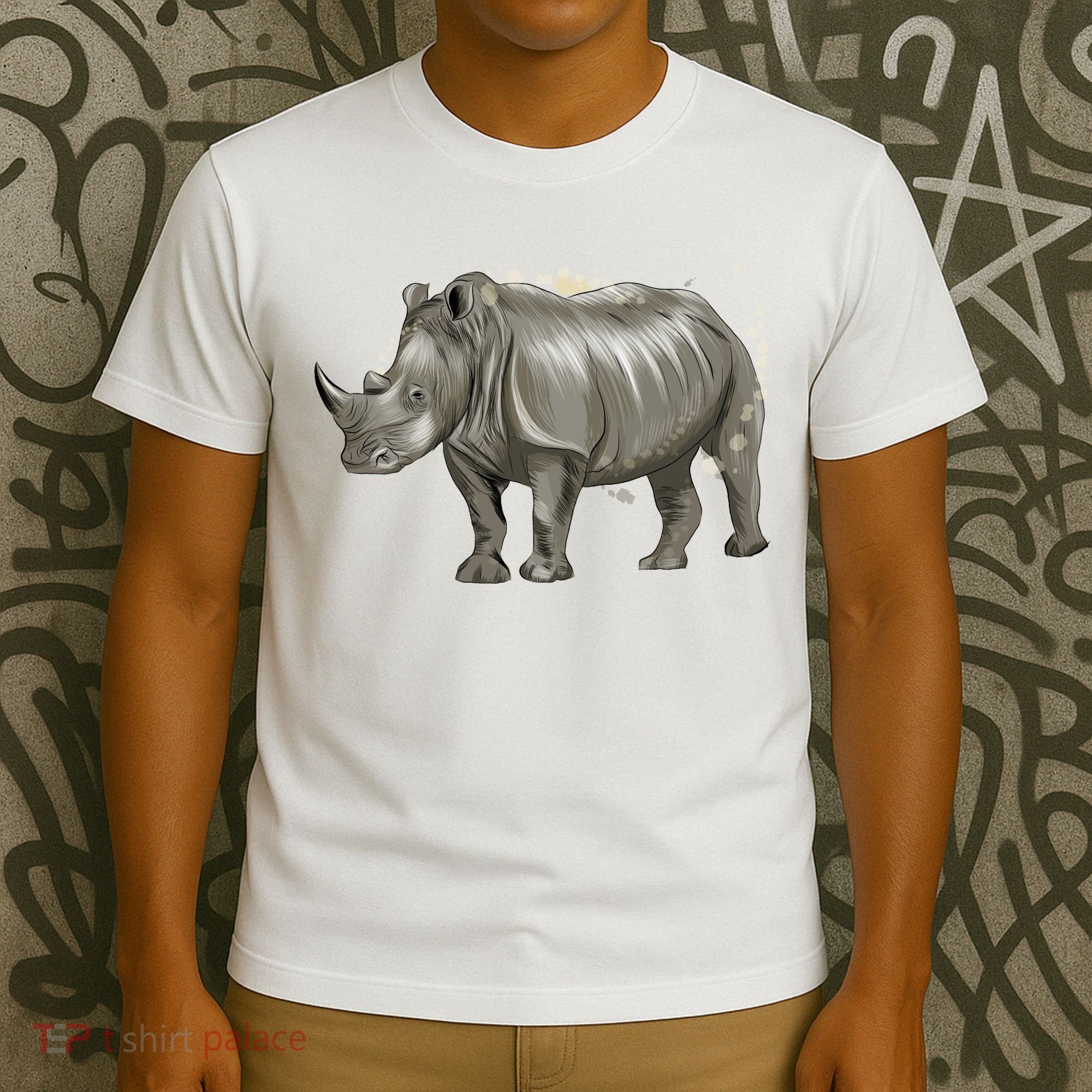 Rhinoceros From A Splash T-Shirt