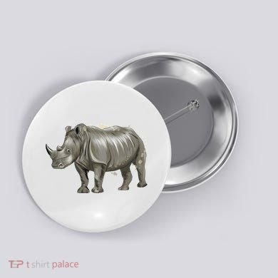 Rhinoceros From A Splash Button