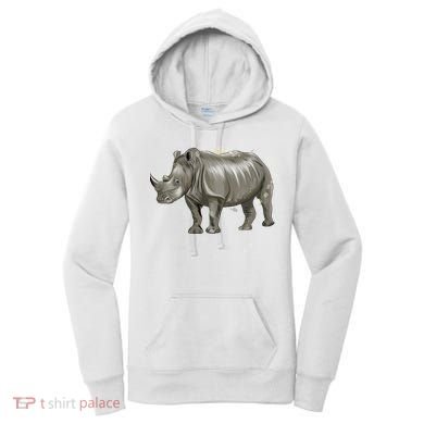 Rhinoceros From A Splash Women's Hoodie