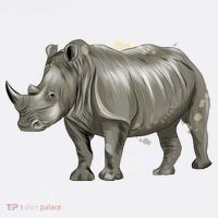 Rhinoceros From A Splash Women's Hoodie thumb 2