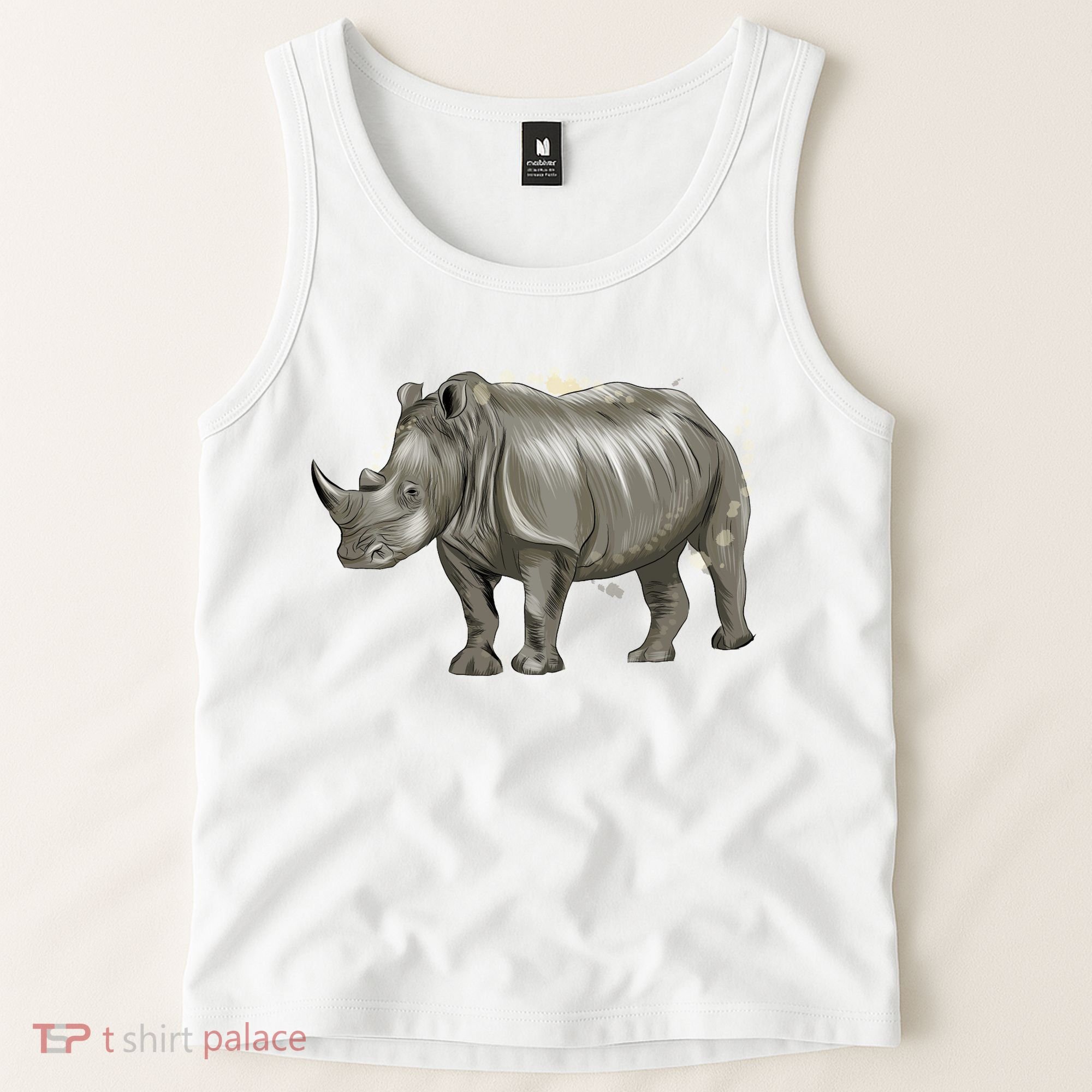 Rhinoceros From A Splash Tank Top