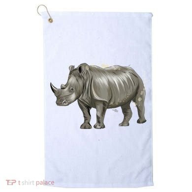Rhinoceros From A Splash Golf Towel