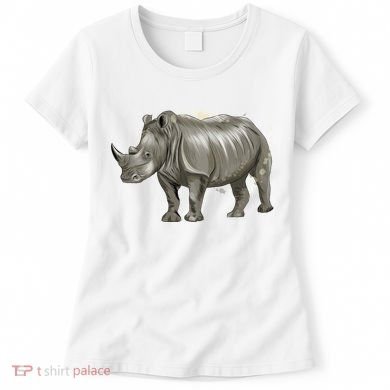 Rhinoceros From A Splash Women's T-Shirt