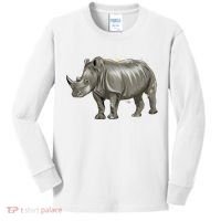 Rhinoceros From A Splash Kids Long Sleeve Shirt thumb 0