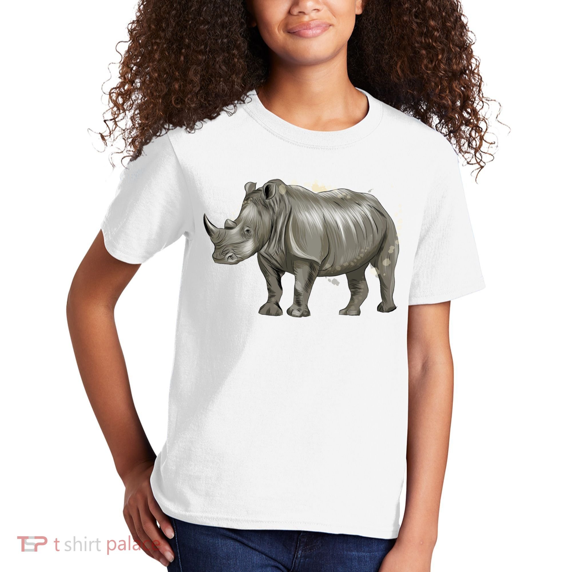 Rhinoceros From A Splash Kids T-Shirt