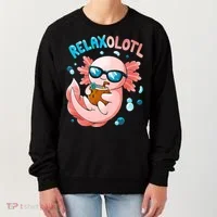 Relaxolotl Funny Axolotl Relax  Women's Sweatshirt thumb 0