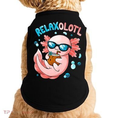 Relaxolotl Funny Axolotl Relax  Doggie Tank