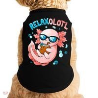 Relaxolotl Funny Axolotl Relax  Doggie Tank thumb 0