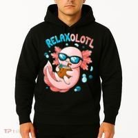 Relaxolotl Funny Axolotl Relax  Hoodie thumb 2