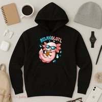 Relaxolotl Funny Axolotl Relax  Hoodie thumb 3