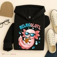 Relaxolotl Funny Axolotl Relax  Hoodie thumb 4
