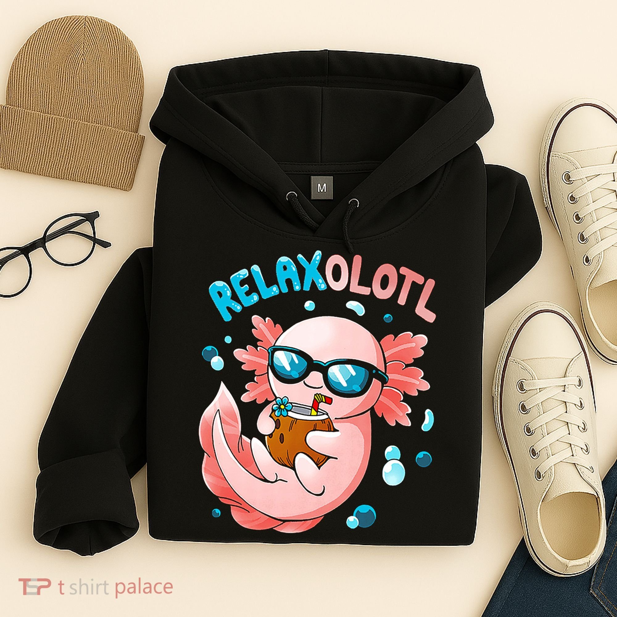 Relaxolotl Funny Axolotl Relax  Hoodie