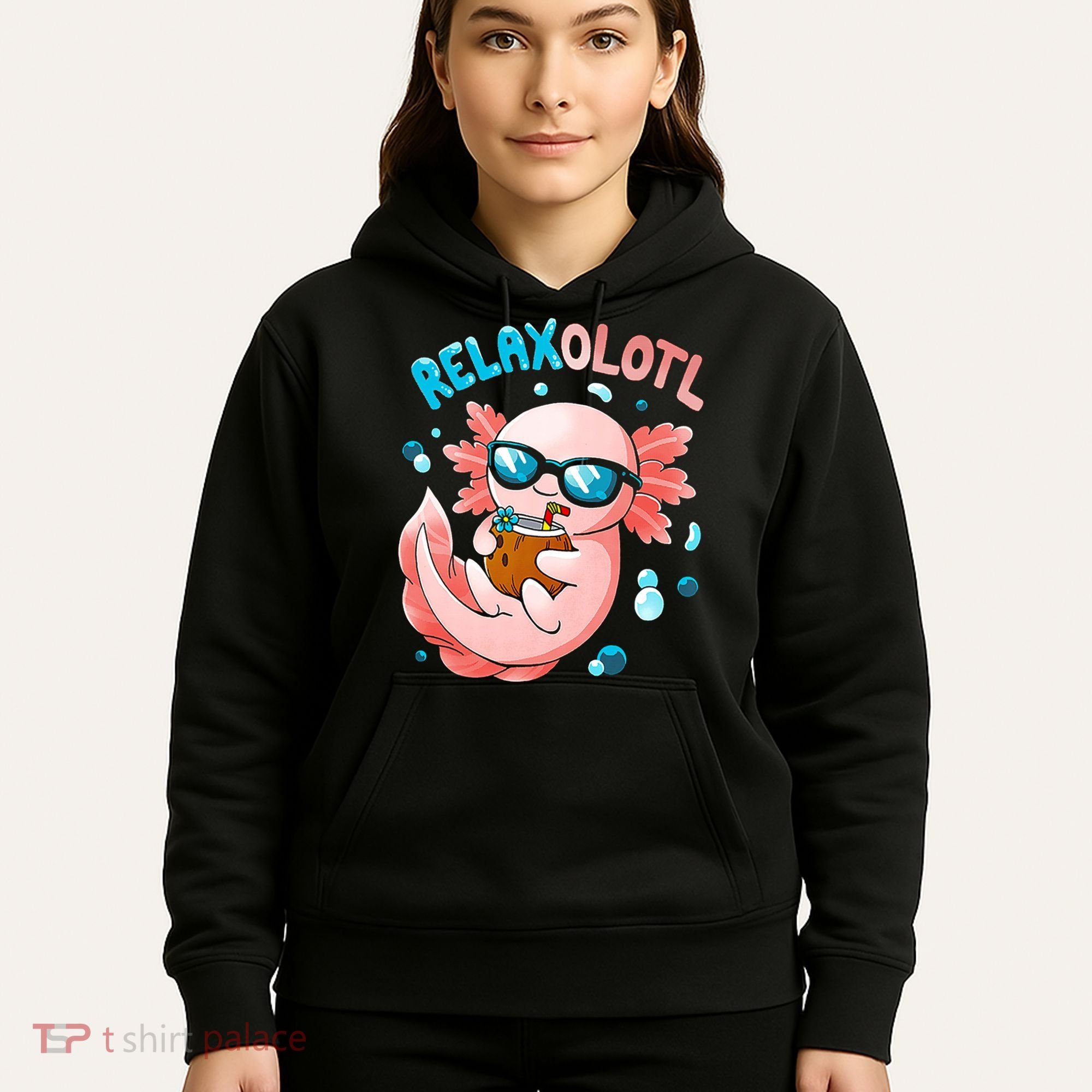 Relaxolotl Funny Axolotl Relax  Hoodie