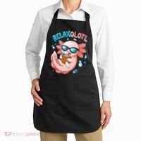 Relaxolotl Funny Axolotl Relax  Apron thumb 2